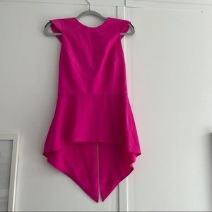 Naven Hot Pink High Low Top